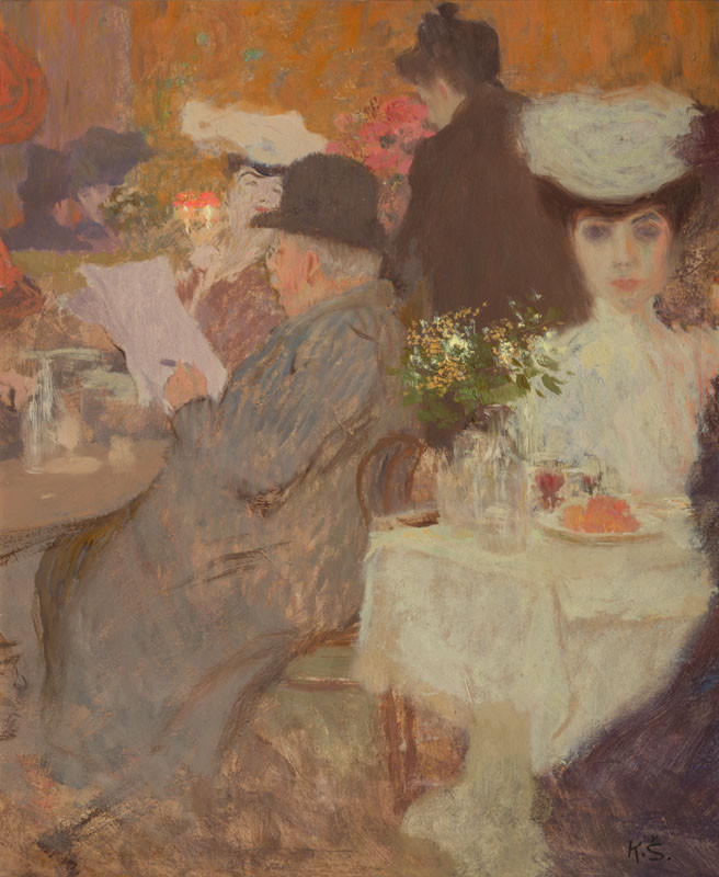 In a Café by Karel Špillar