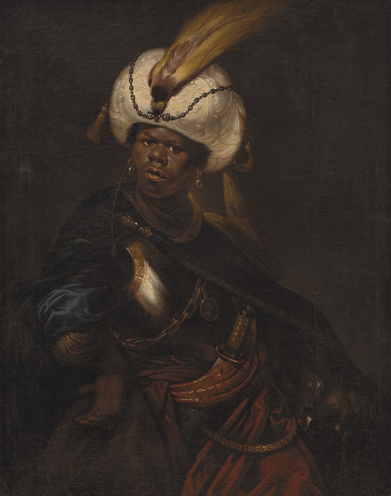 A Man Wearing a Turban and Armour by Karel van Mander III