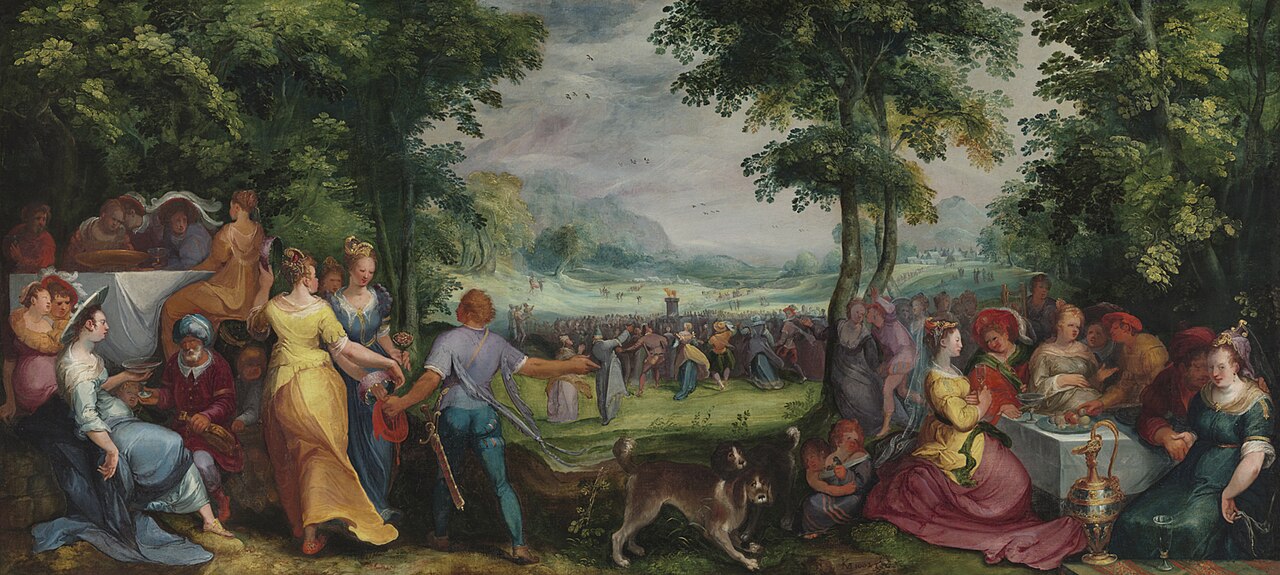 The Dance around the Golden Calf by Karel van Mander the Elder