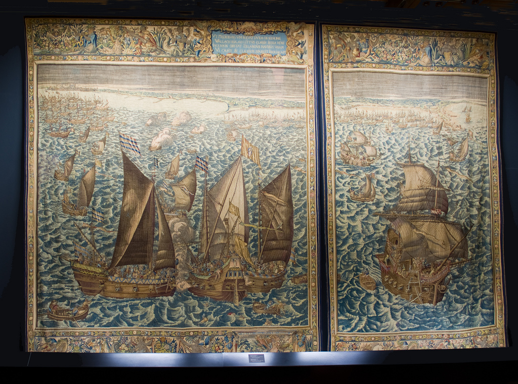 Zeeland tapestries - sea battles of the County of Zeeland by Karel van Mander the Elder