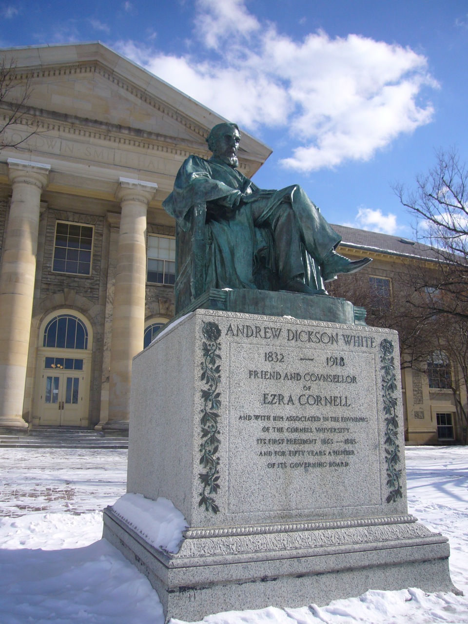 Andrew D. White statue by Karl Bitter