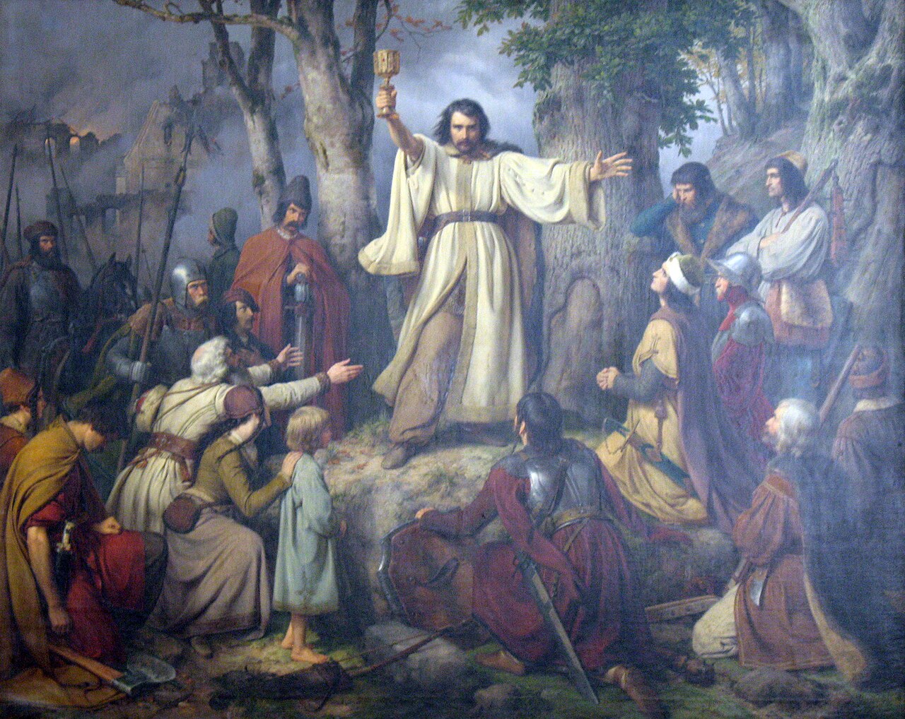The Hussite Sermon by Karl Friedrich Lessing