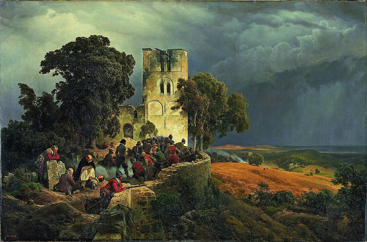 The Siege (Defense of a Church Courtyard During the Thirty Years’ War) by Karl Friedrich Lessing