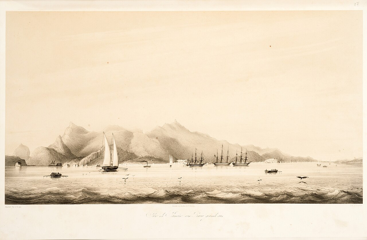 Rio de Janeiro von Praia grande aus by Karl Loeillot