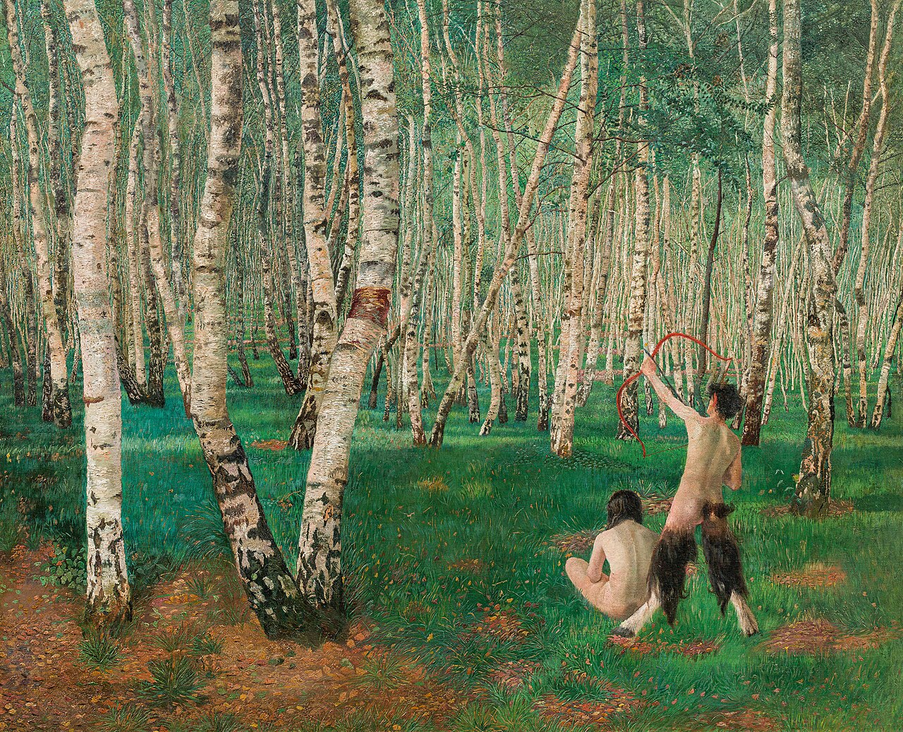 The Birch Wood by Karl Mediz