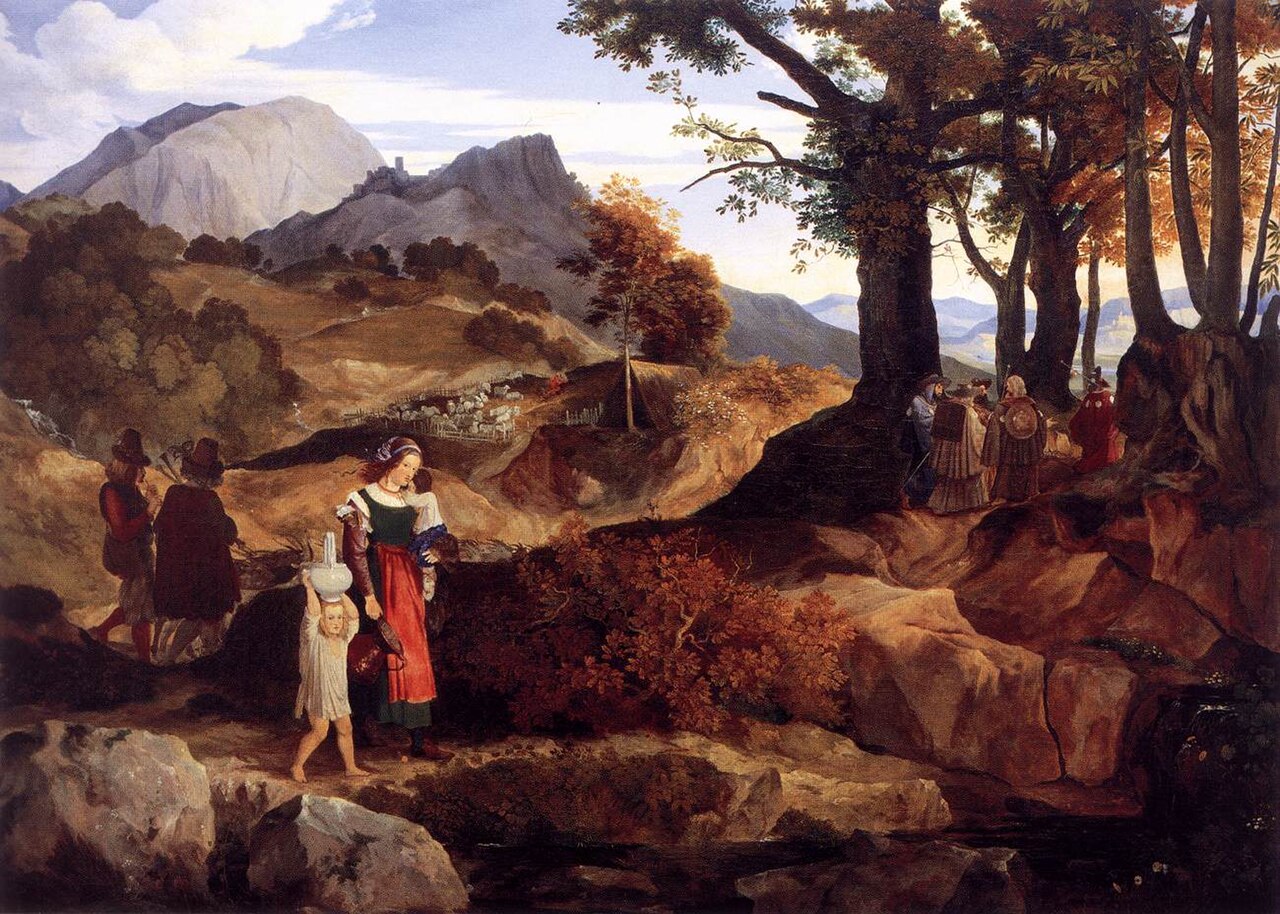 Ideal Landscape near Rocca Canterana by Karl Philipp Fohr