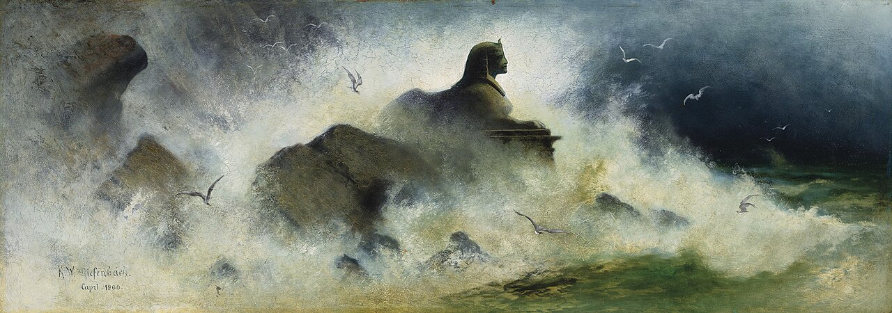 Sphinx by the Sea by Karl Wilhelm Diefenbach