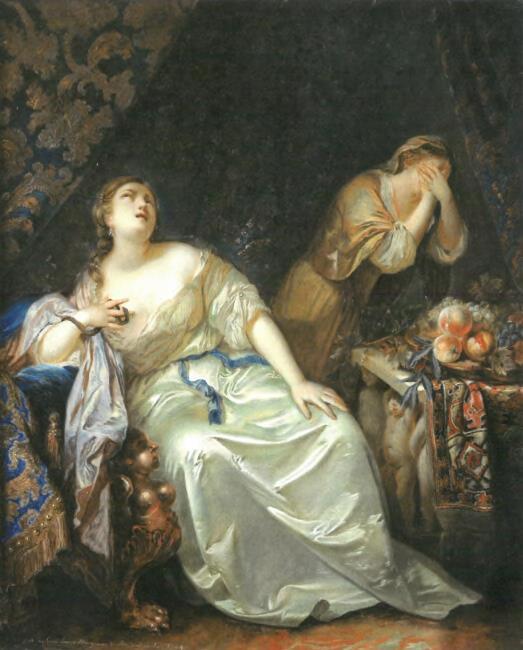 The Death of Cleopatra by Karoline Luise of Hesse-Darmstadt