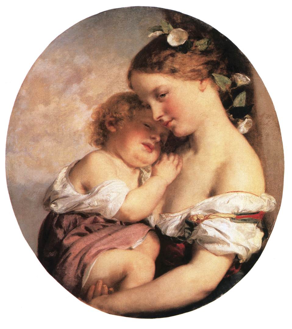 Mother and her Child by Károly Brocky