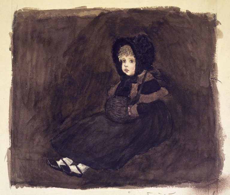 A Little Girl in a Muff by Kate Greenaway