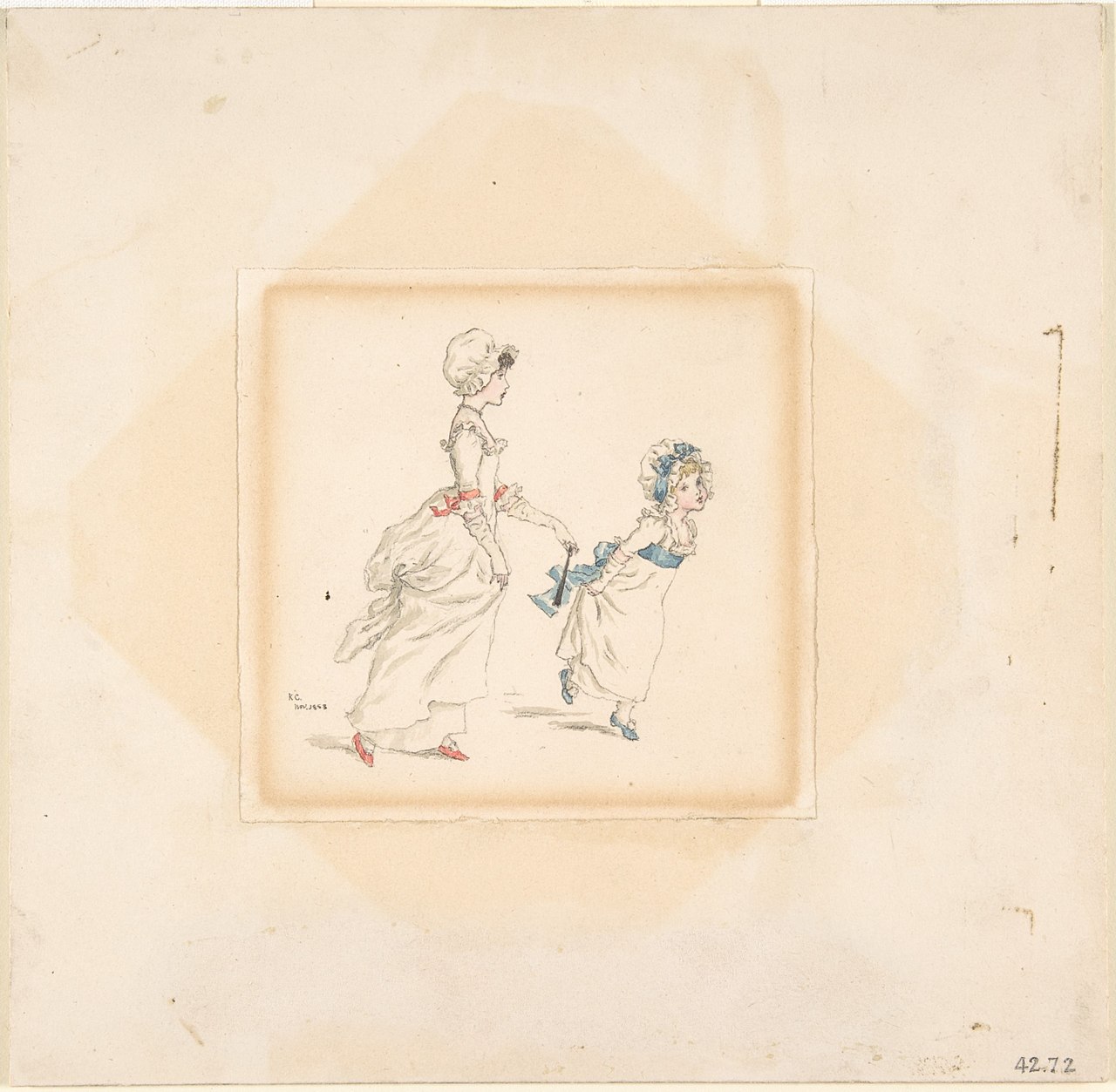 Woman and Child by Kate Greenaway