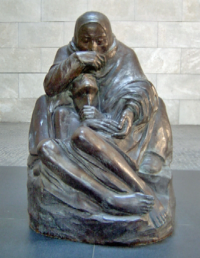 Mother with her dead son by Käthe Kollwitz