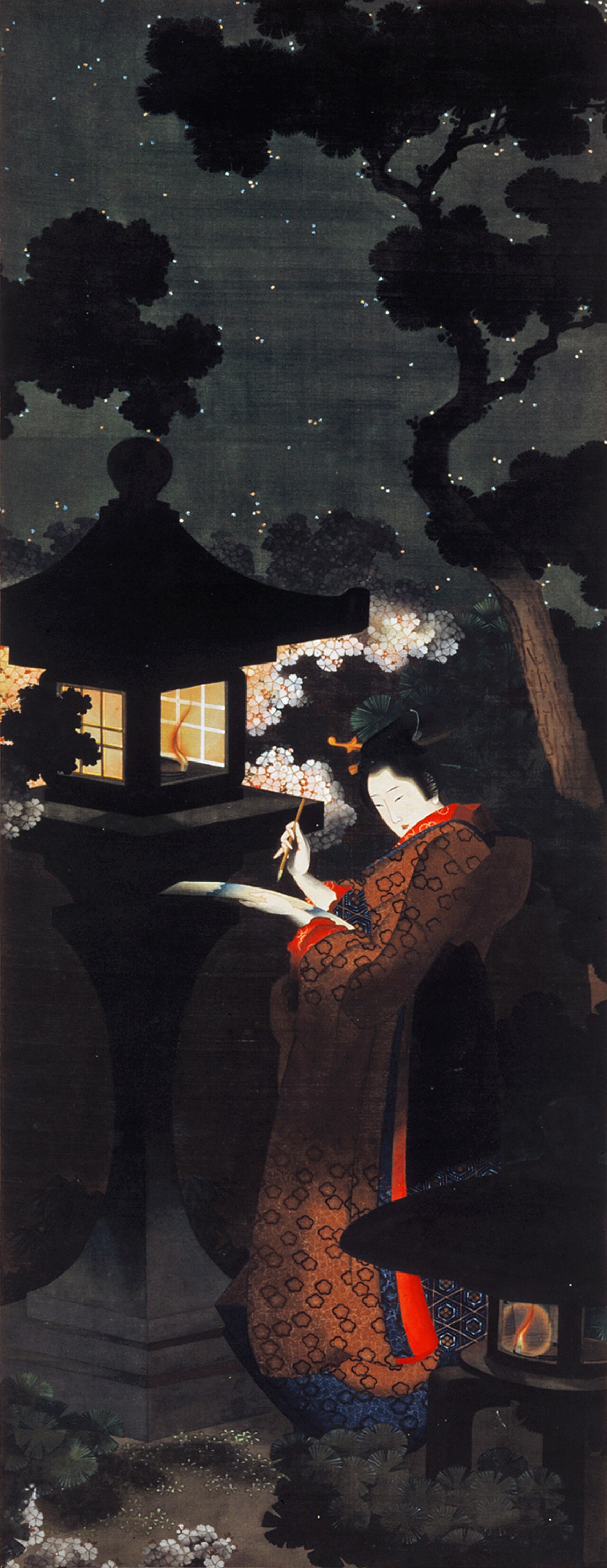 Cherry Blossoms at Night by Katsushika Ōi