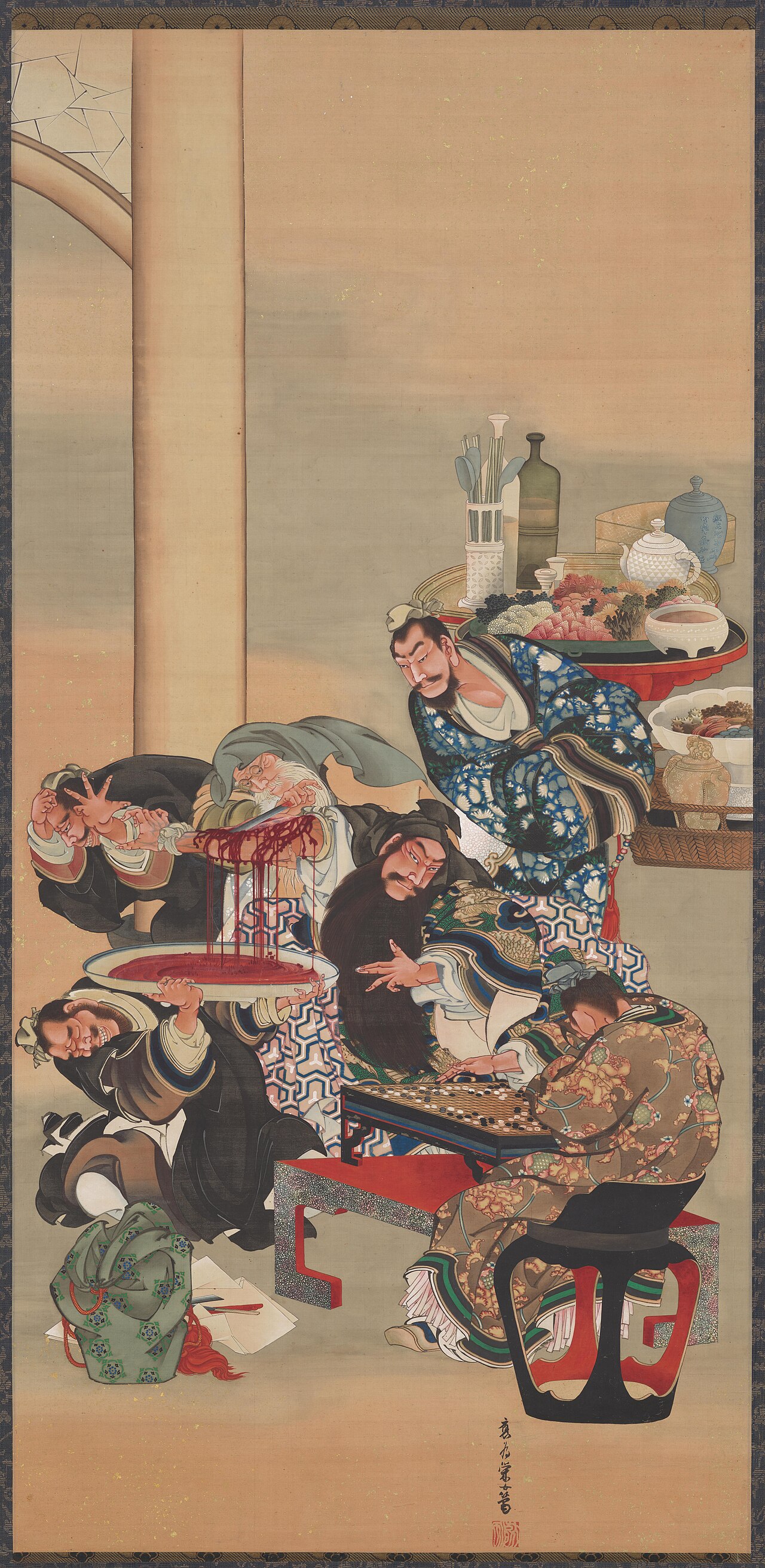 Operating on Guan Yu's Arm by Katsushika Ōi