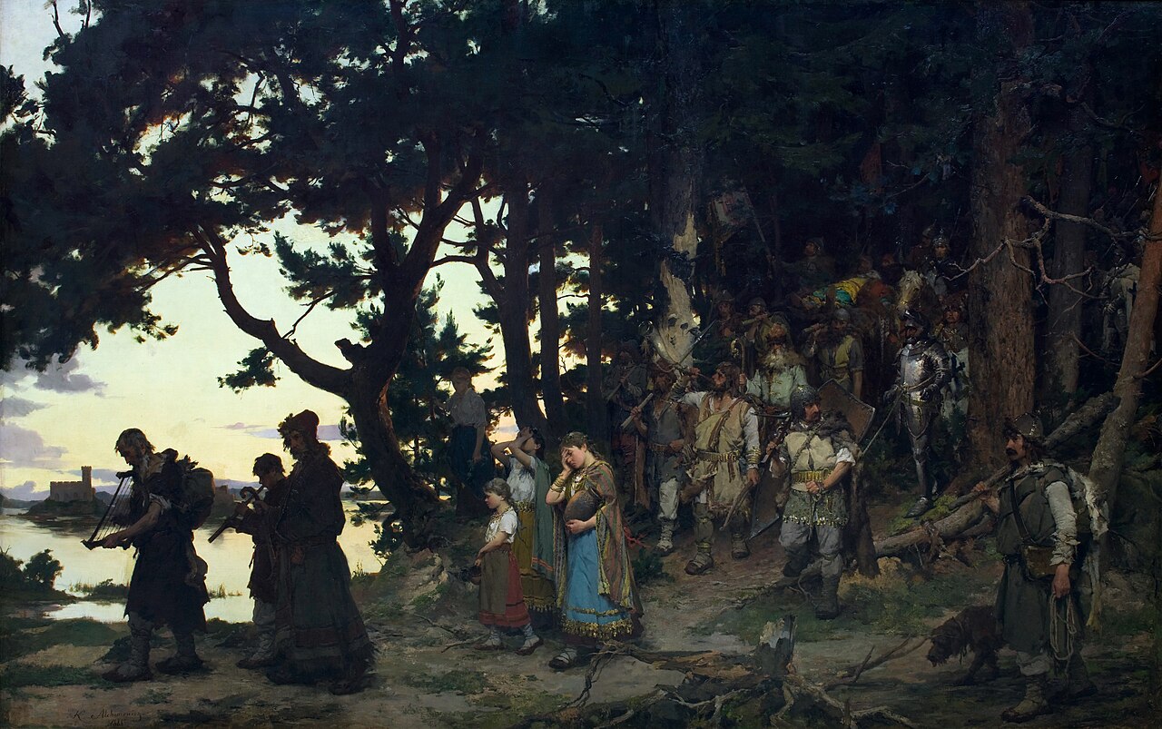 Gedymin’s funeral by Kazimierz Alchimowicz
