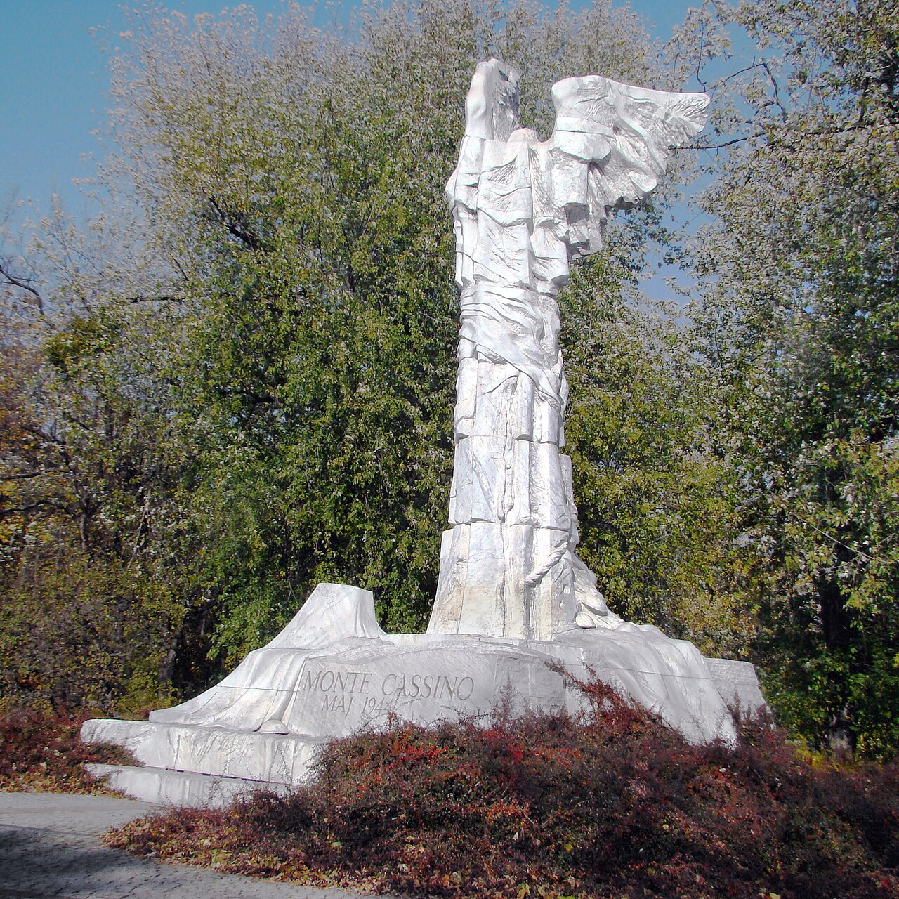 Monument to the Battle of Monte Cassino in Warsaw by Kazimierz Gustaw Zemła