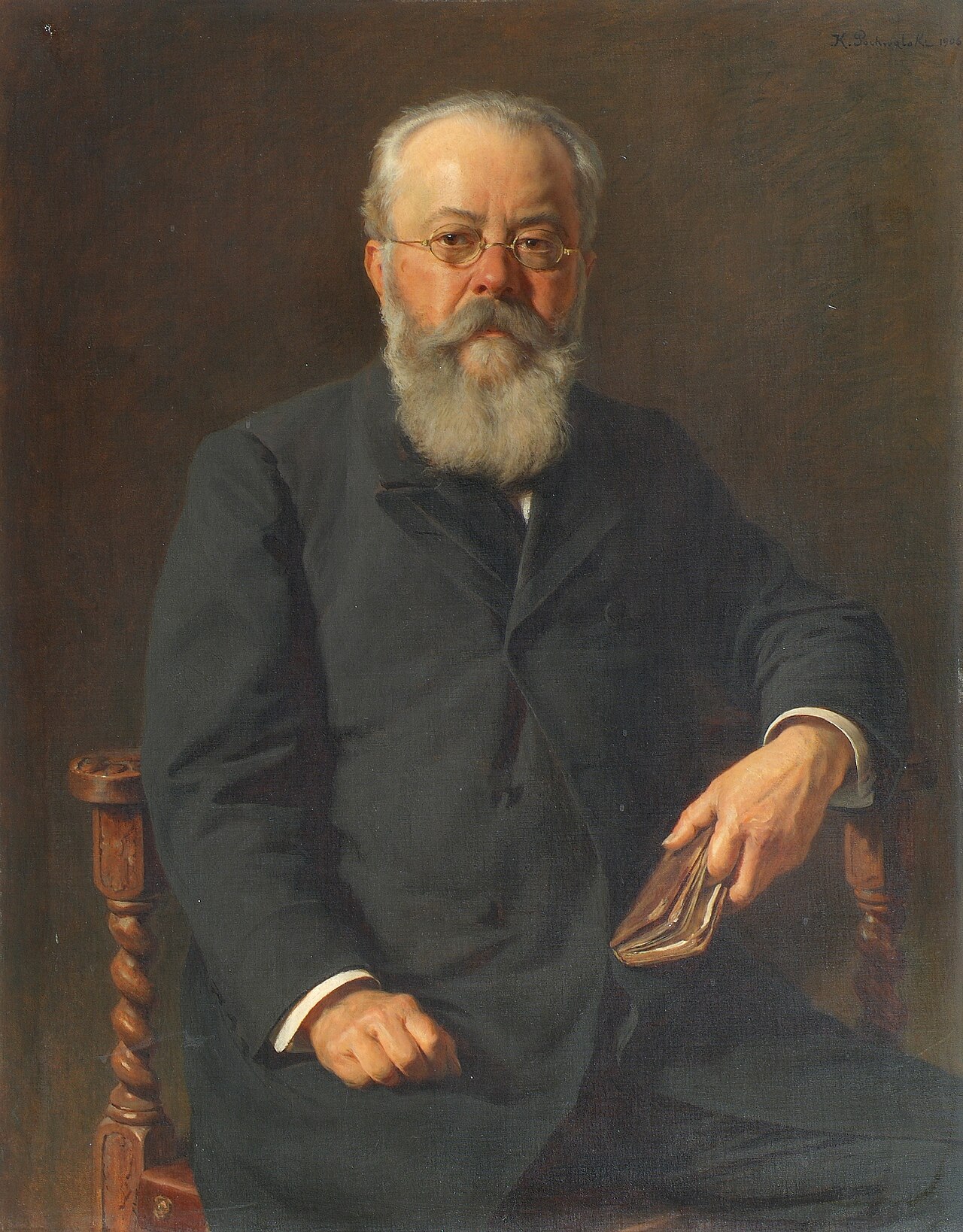 Portrait of Dr. Wilhelm Ritter von Hartel by Kazimierz Pochwalski