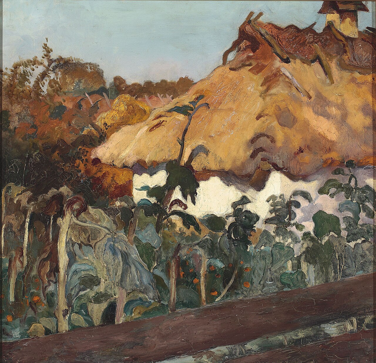A cottage. by Kazimierz Sichulski