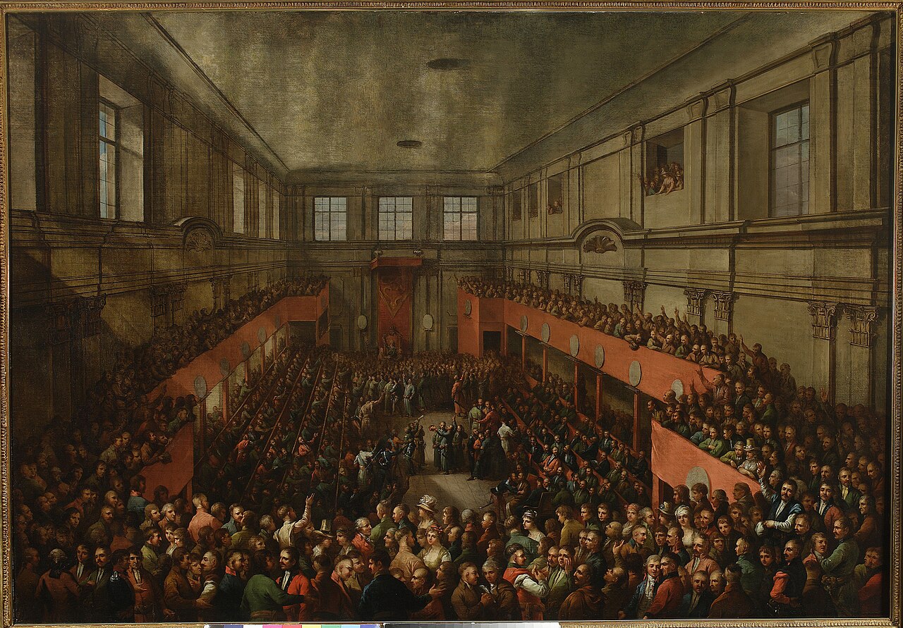 The Passing of the 3rd of May Constitution, 1791 by Kazimierz Wojniakowski
