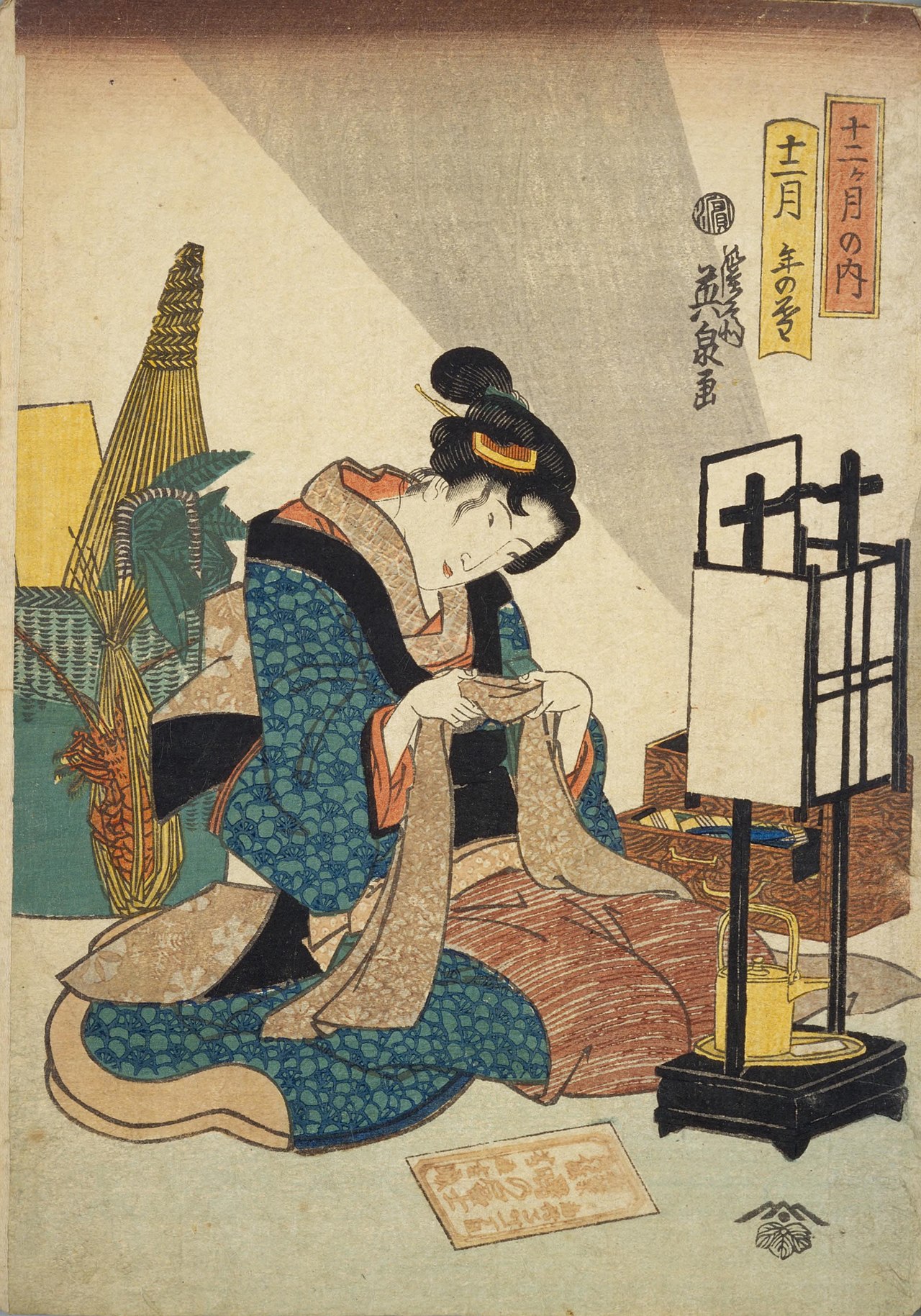 Among twelve months by Keisai Eisen