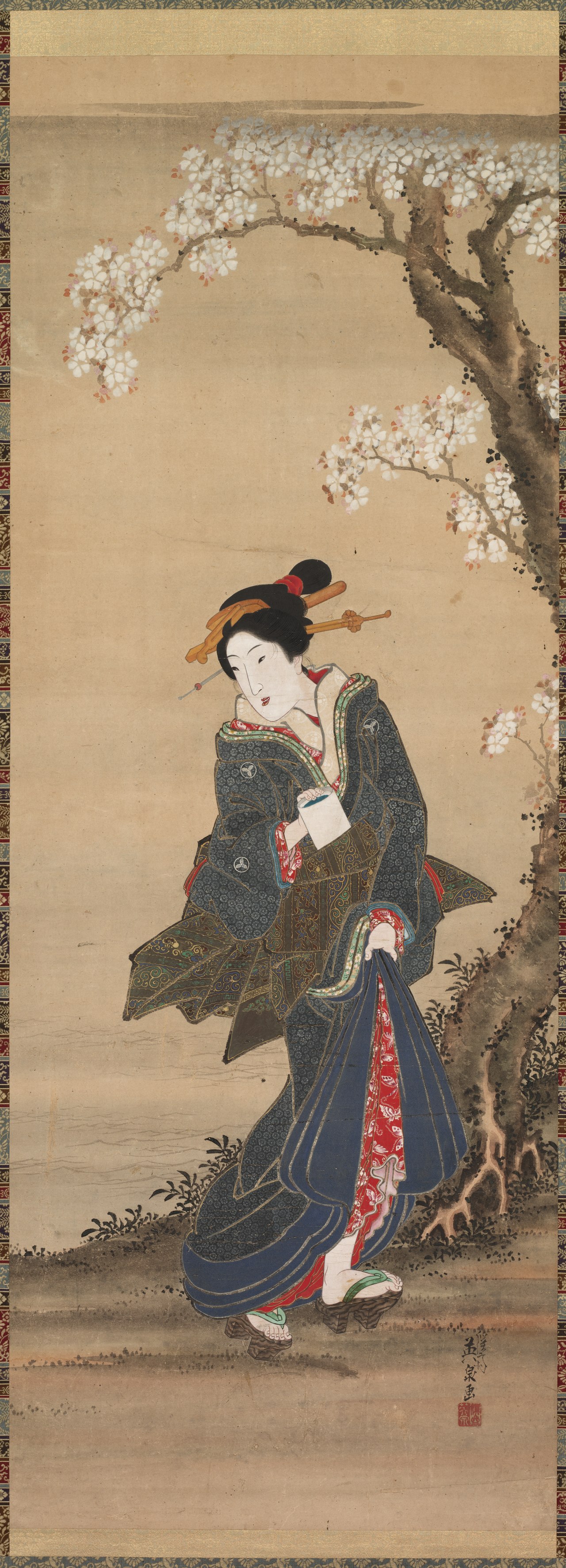 Courtesan by Keisai Eisen
