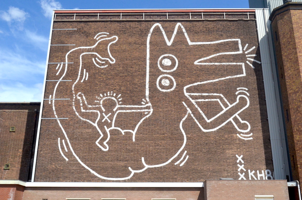 mural of Keith Haring by Keith Haring