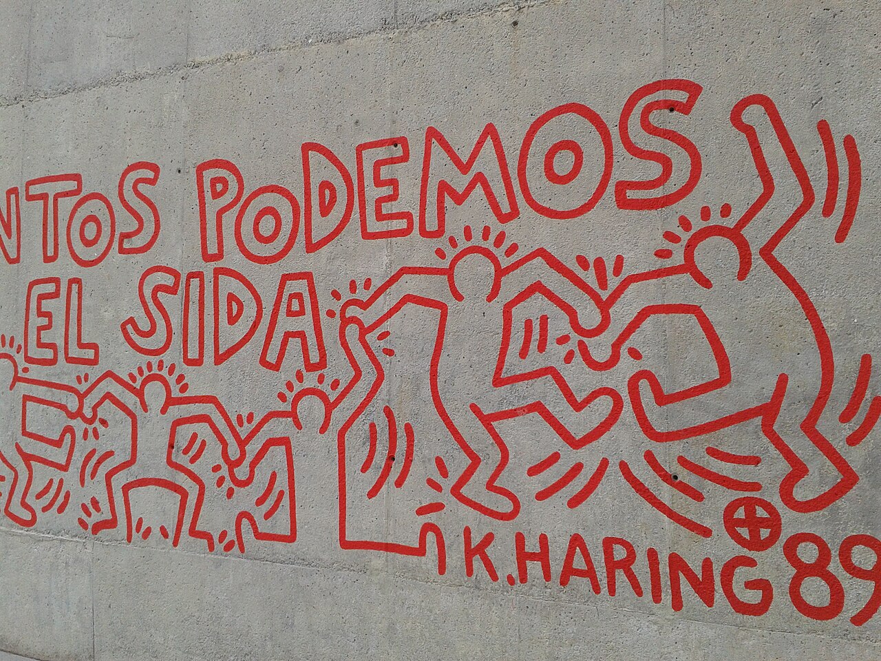 Together we can stop AIDS by Keith Haring