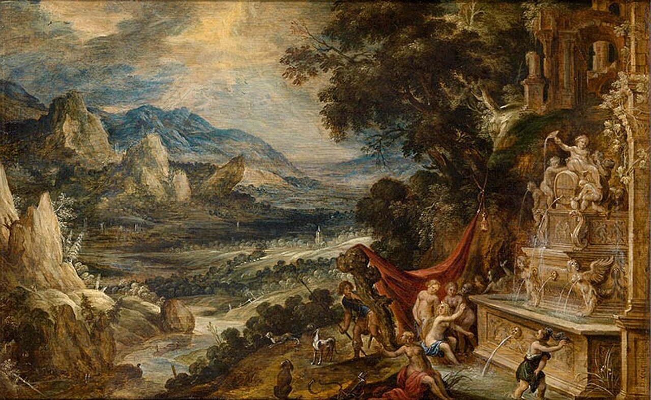 Landscape with Diana and Actaeon by Kerstiaen de Keuninck