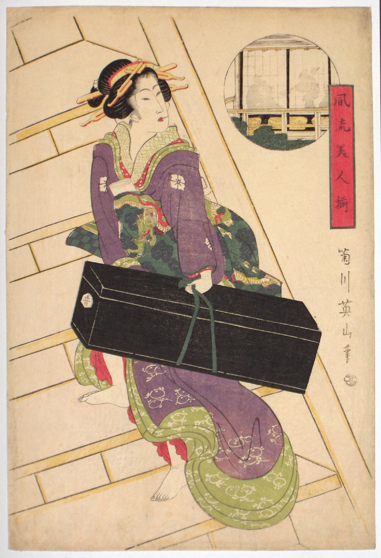 Collection of Fashionable Beauties by Kikukawa Eizan