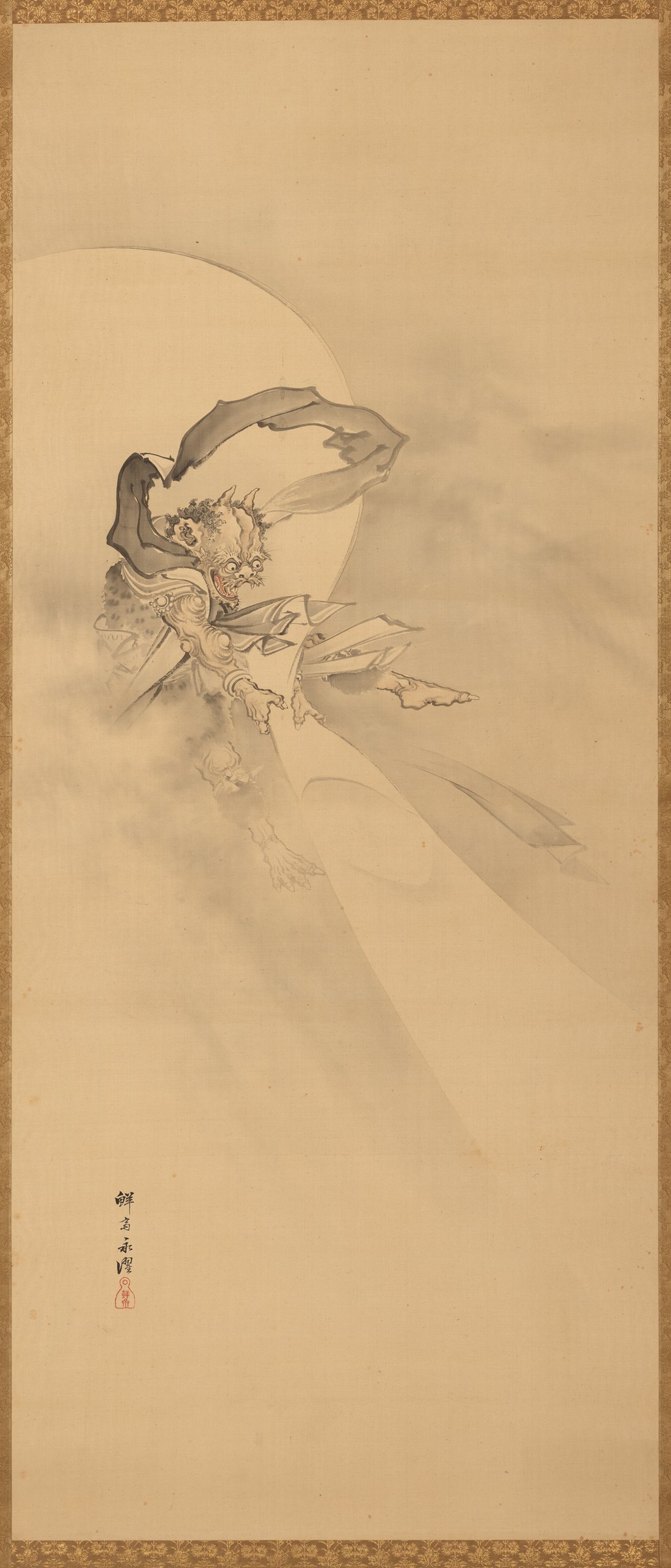 Wind God by Kobayashi Eitaku