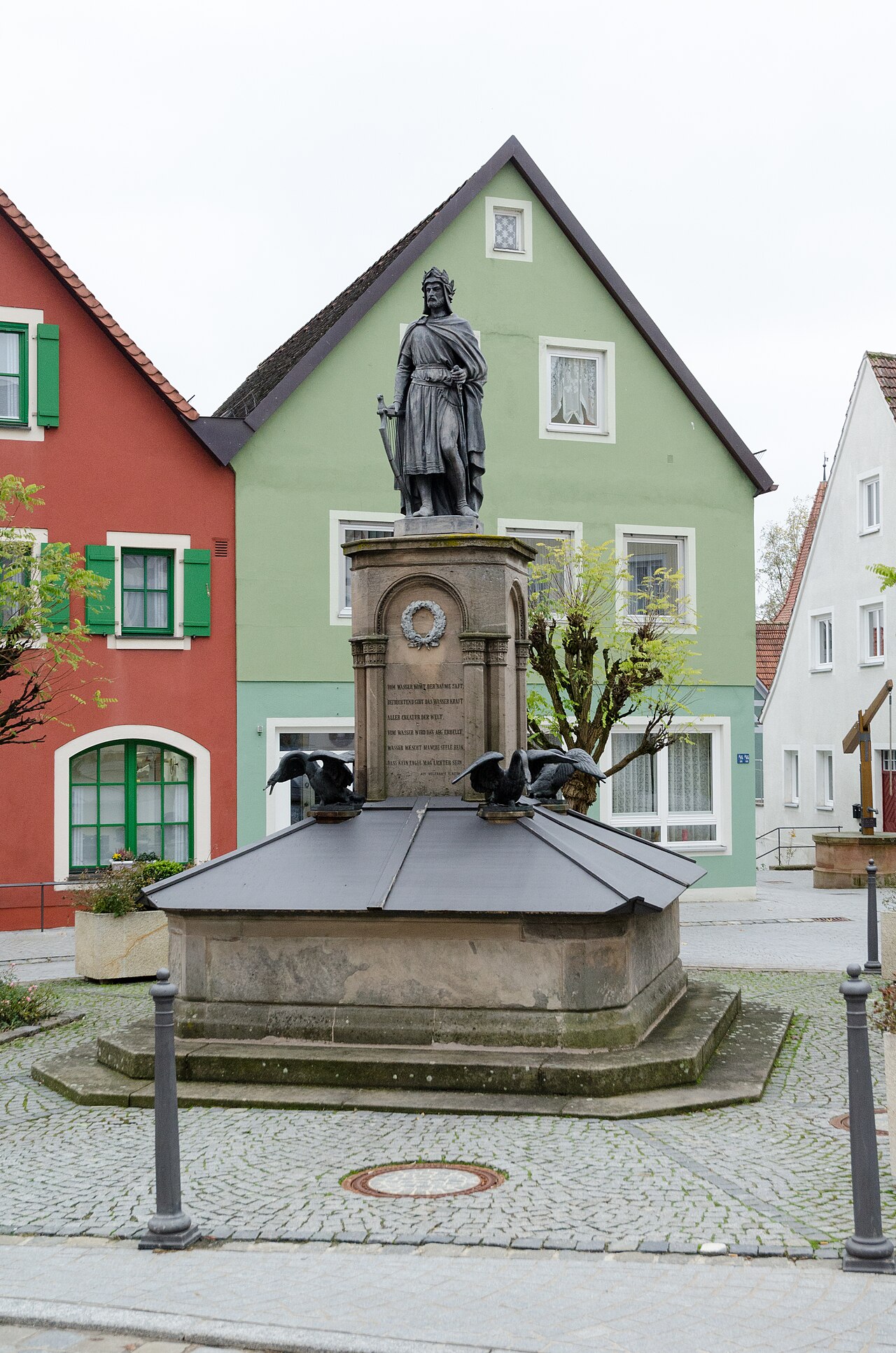Monument of Wolfram von Eschenbach by Konrad Knoll