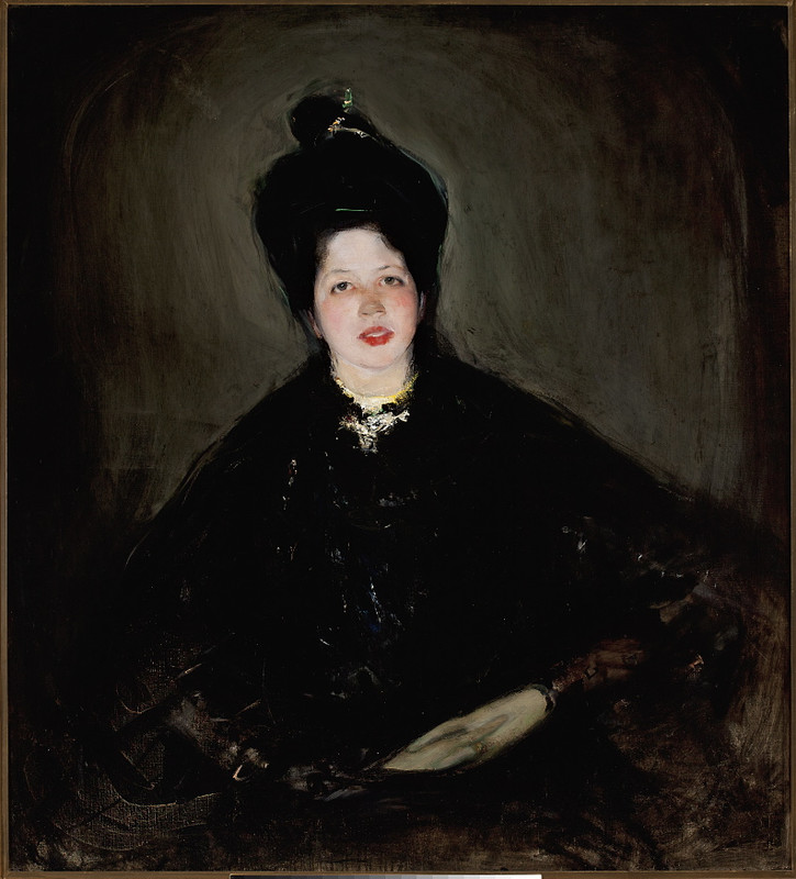 Portrait of Alina Glassowa née Bondy. by Konrad Krzyżanowski