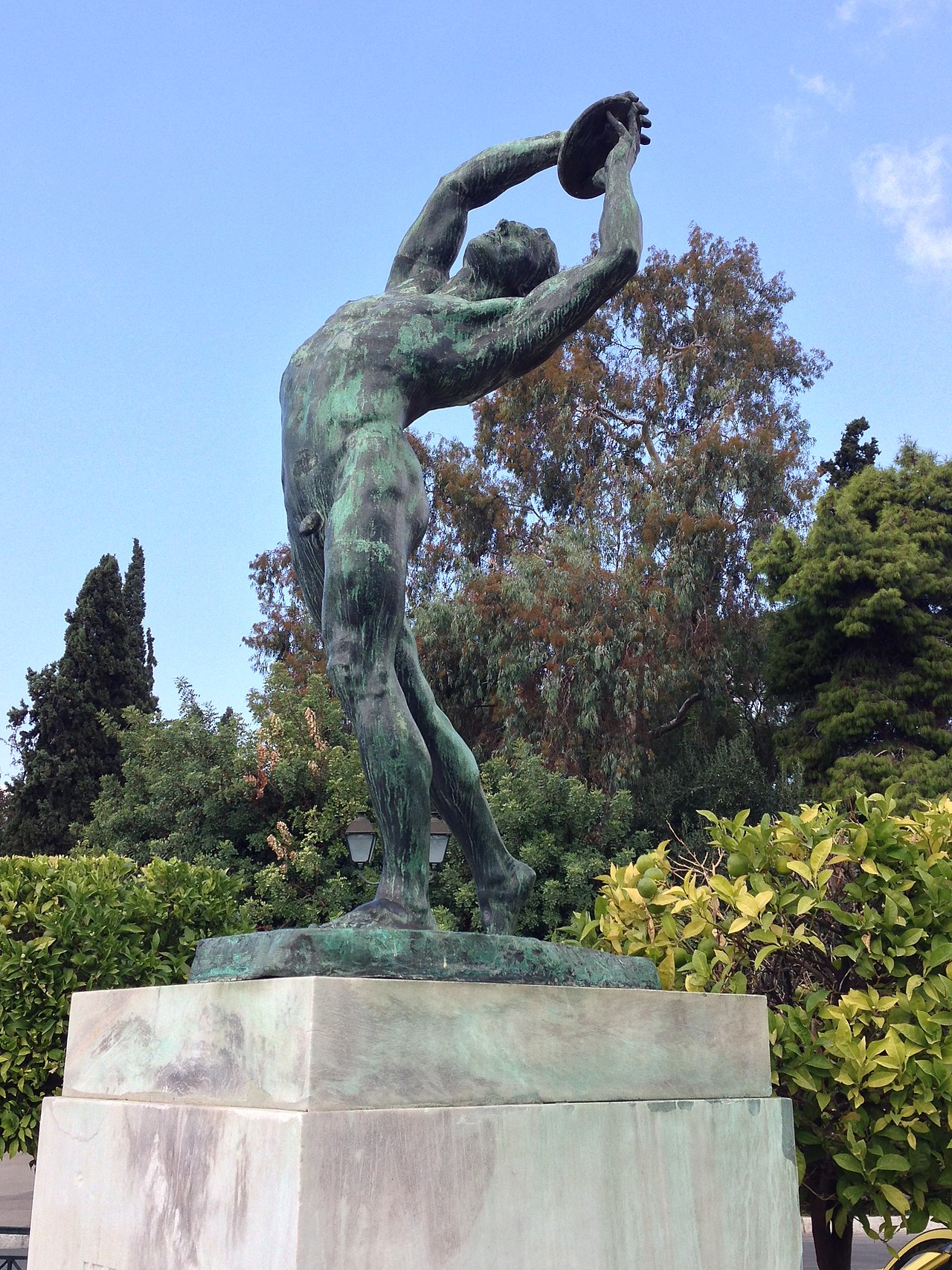 Discus-thrower statue, Athens by Konstantinos Dimitriadis