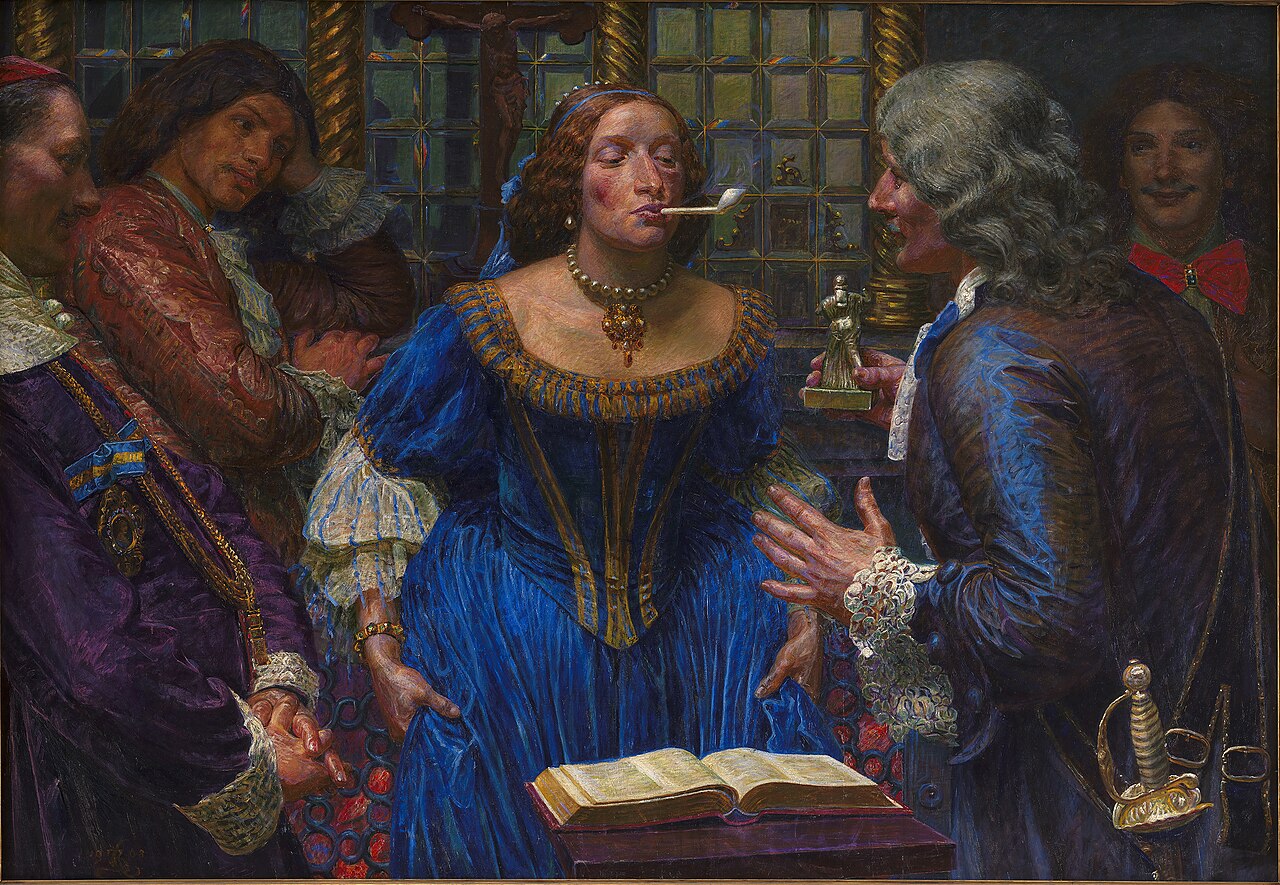 Queen Christina in Palazzo Corsini by Kristian Zahrtmann