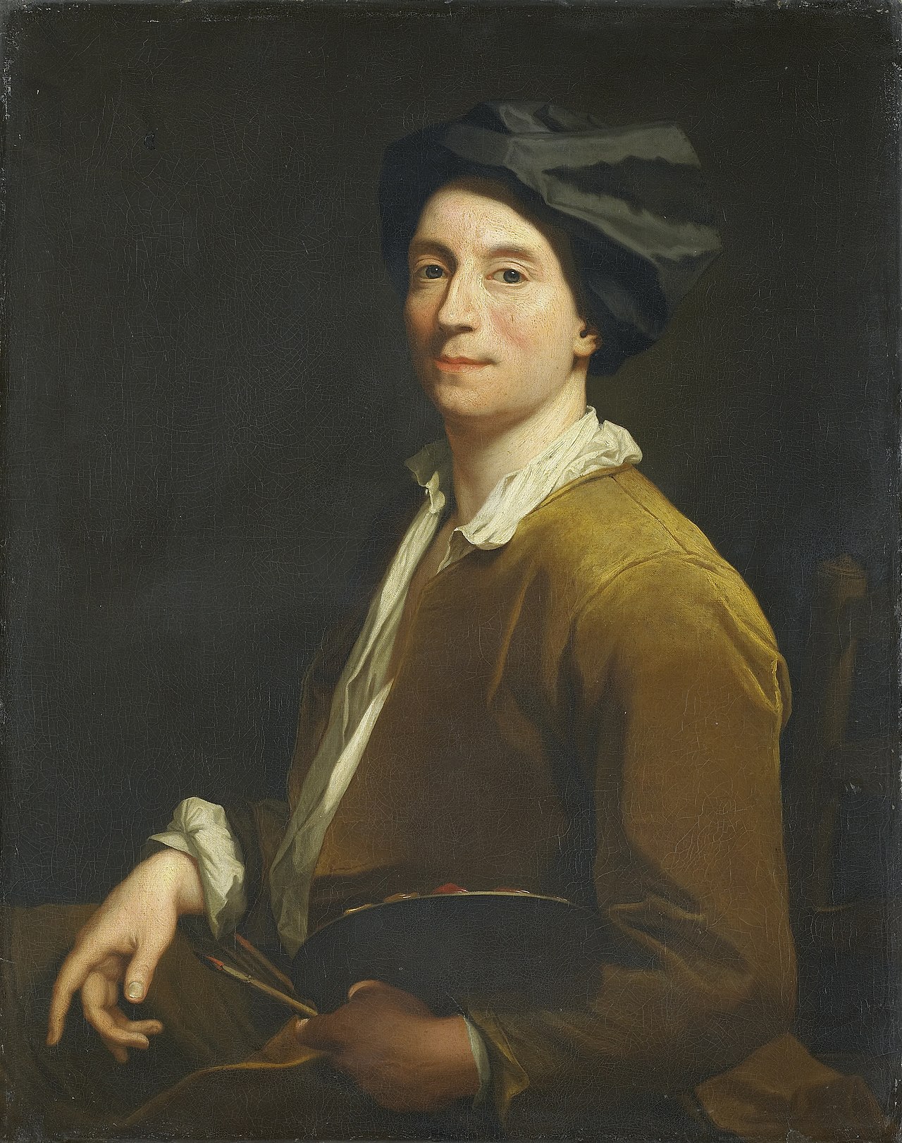 Portrait of a Painter, probably a Self Portrait by Krzysztof Lubieniecki