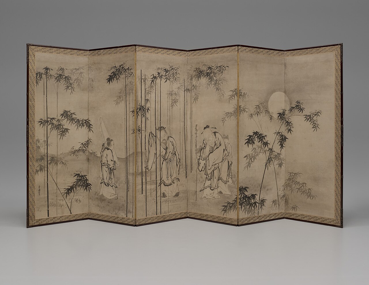 Seven Sages of Bamboo Grove by Kusumi Morikage