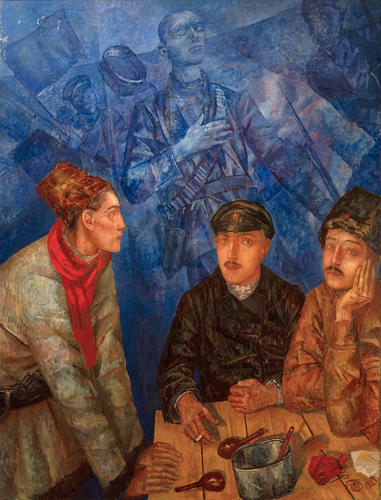 After battle by Kuzma Petrov-Vodkin