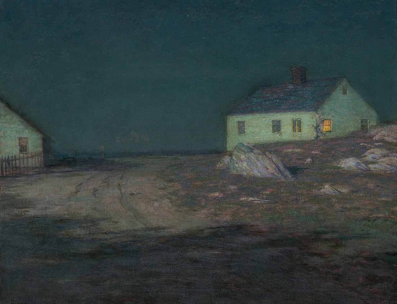 The Harbor Light by L. Birge Harrison