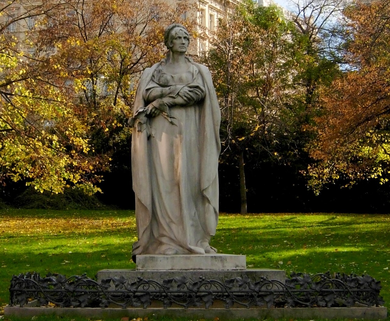Statue of Otilie Sklenářová-Malá by Ladislav Šaloun