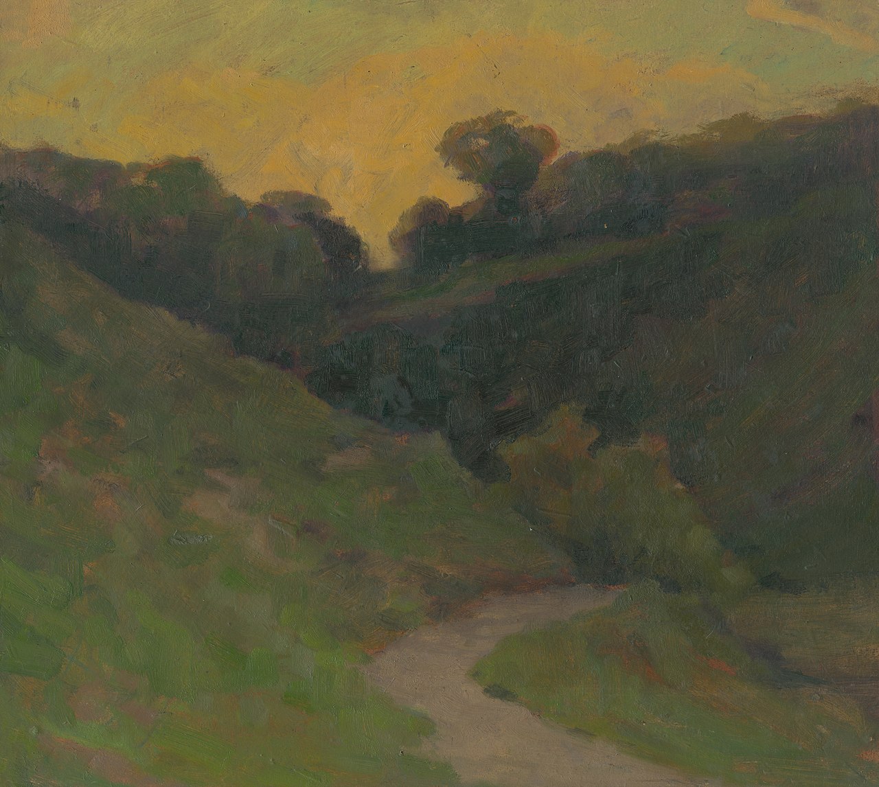 Corner Of A Park by Lajos Csordák