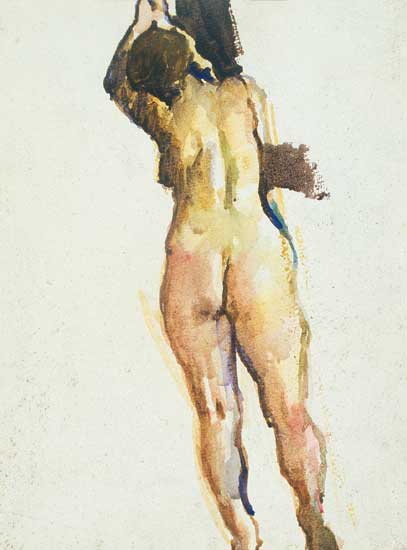 Nude woman by Lajos Vajda