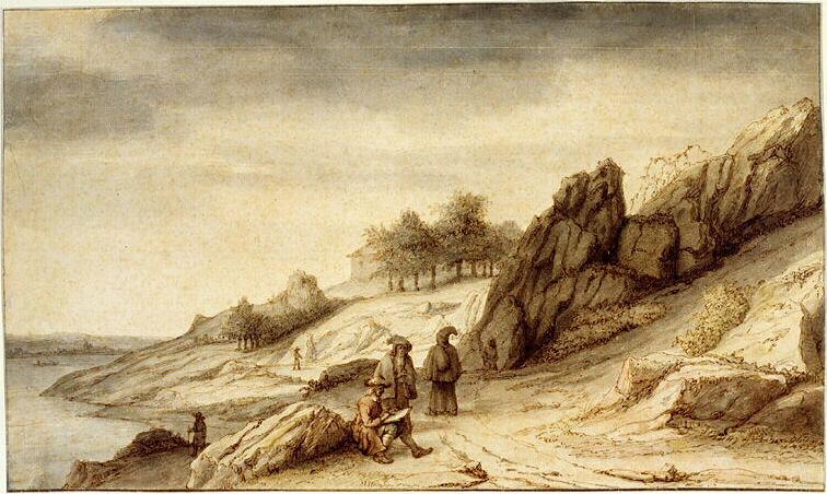 Nantes: The Hermitage of the Minor Capuchins on the Banks of the Loire River by Lambert Doomer
