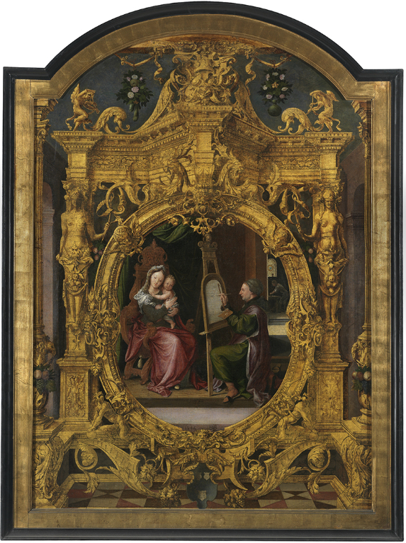 Saint Luke painting the Madonna by Lancelot Blondeel
