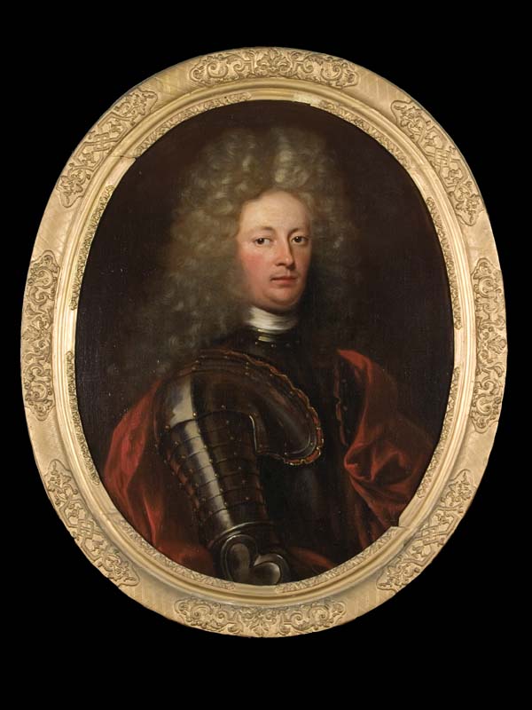 Portrait of Allard van Burum (1678-1729), grietman van Doniawerstal en Ferwerderadeel, echtgenoot van 1. Catharina Johanna van Eysinga en 2. Alexandrina Eleonora barones van Plettenberg by Lancelot Volders