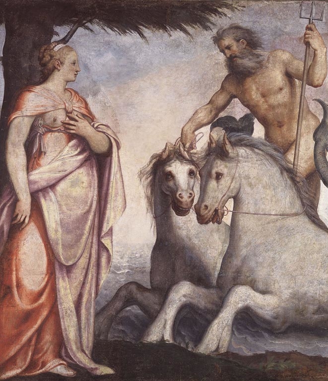 Neptune and Caenis by Lattanzio Gambara