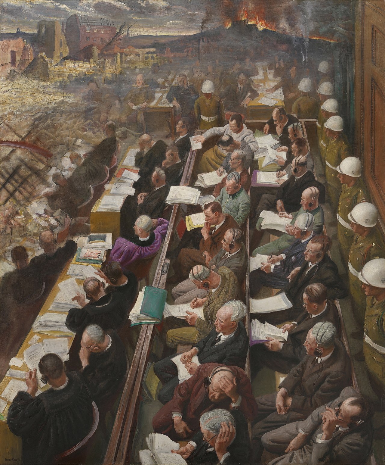 The Nuremberg Trial by Laura Knight