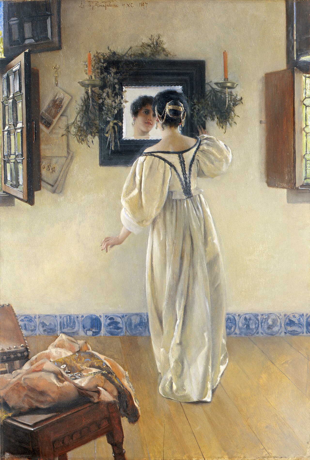 A Knock at the Door by Laura Theresa Alma-Tadema