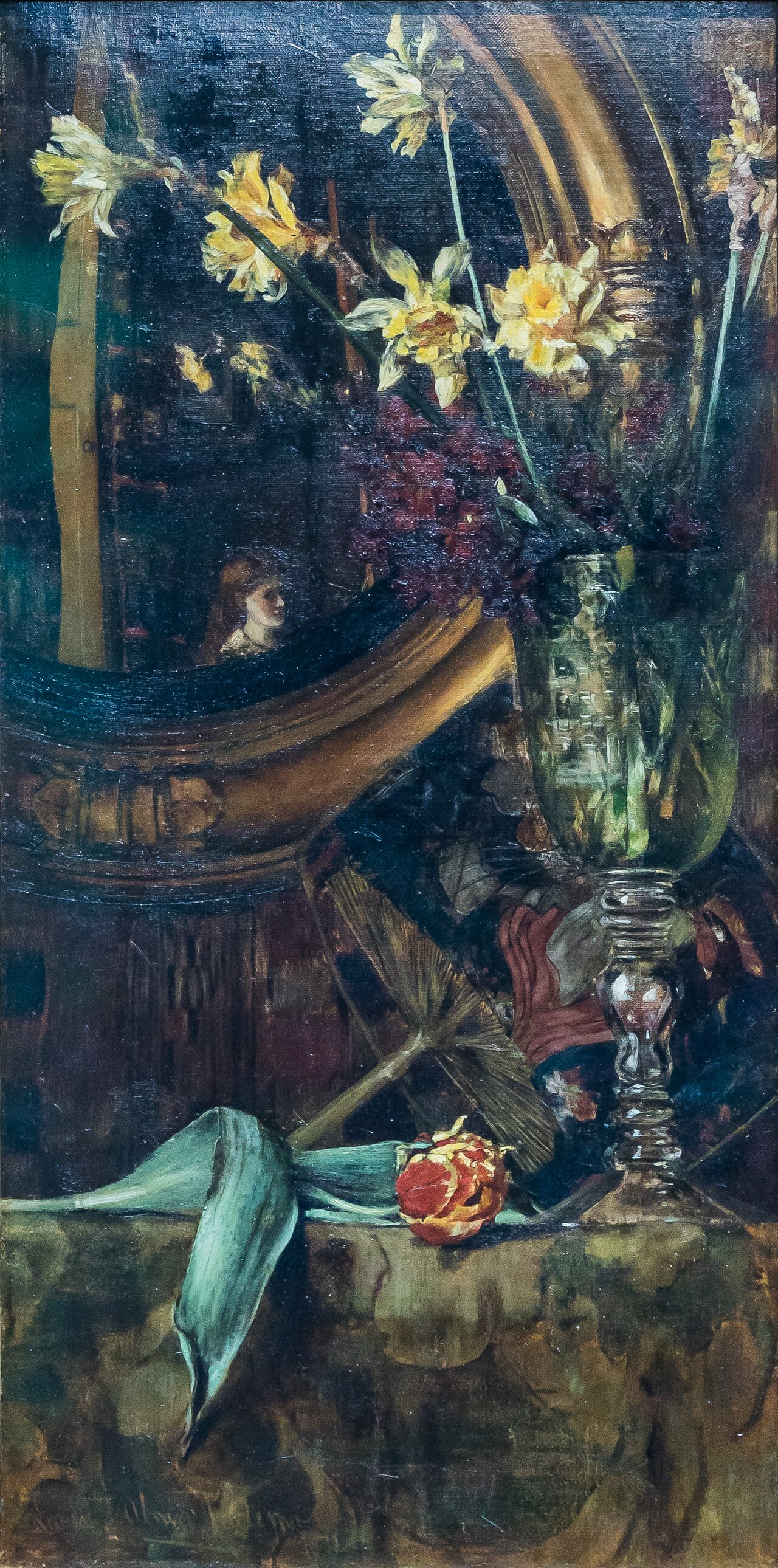 The mirror by Laura Theresa Alma-Tadema
