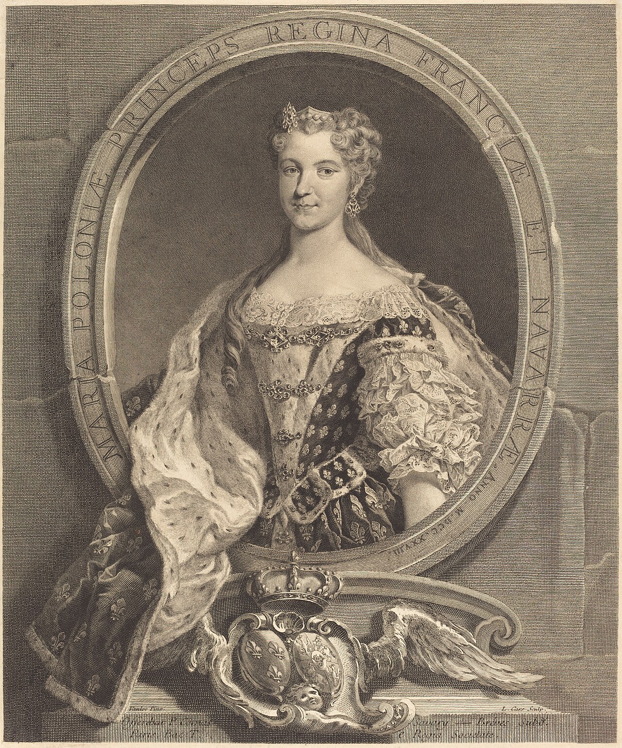 Marie Leszczynska of Poland, Queen of France by Laurent Cars