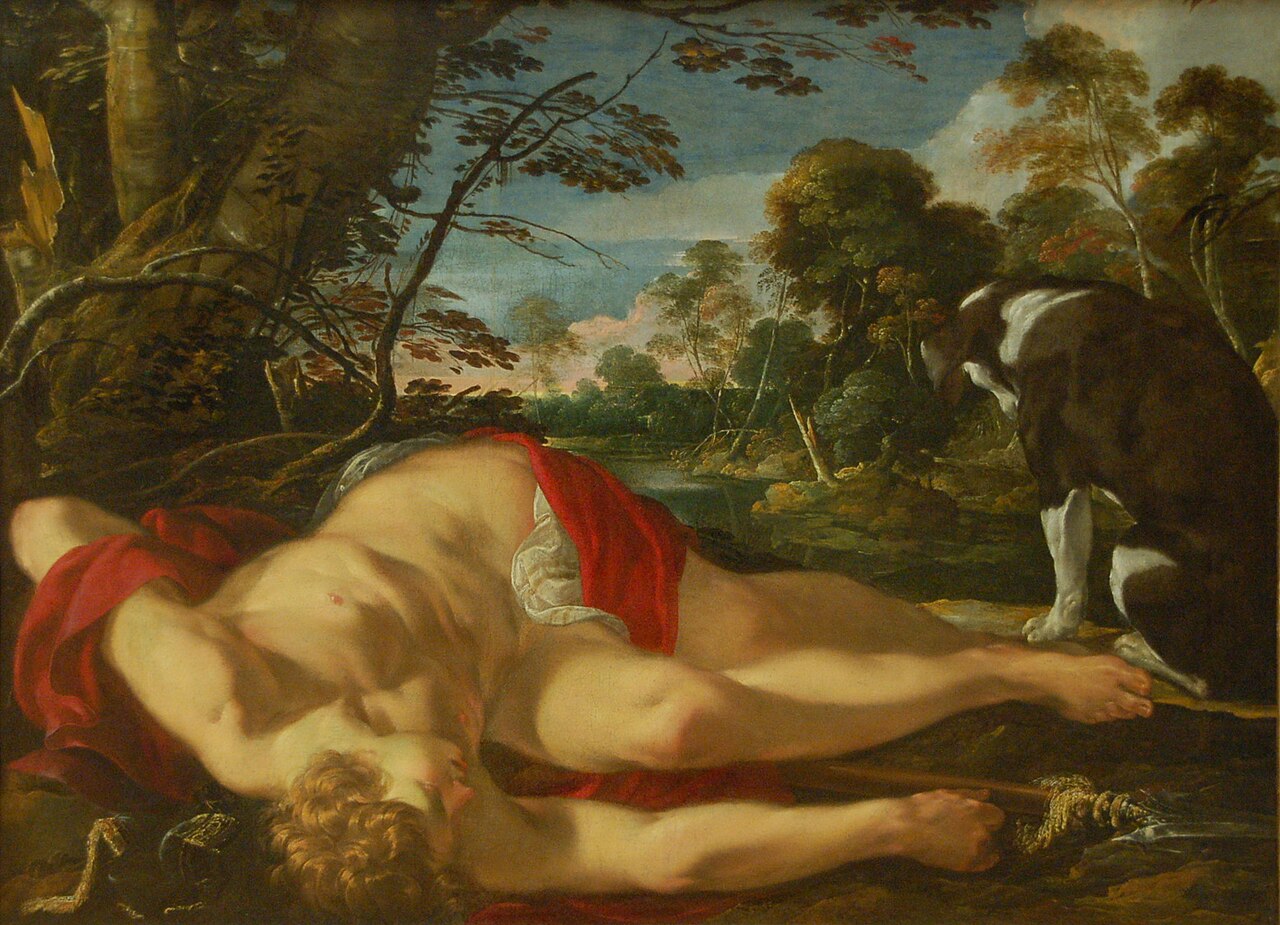 Dead Adonis by Laurent de La Hyre